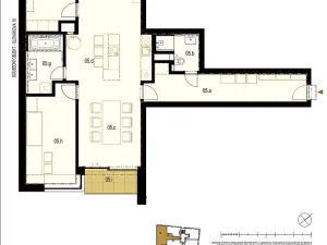 Prodej bytu 3+kk, Brno - Veveří, Slovákova, 104 m2