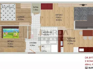 Prodej bytu 3+1, Neratovice, 68 m2