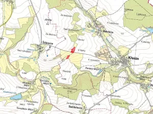 Prodej louky, Křešín, 3606 m2