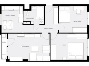 Pronájem bytu 3+1, Náchod - Staré Město nad Metují, Bílá, 70 m2