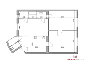 Pronájem bytu 3+1, Hradec Králové, Ulrichovo náměstí, 101 m2