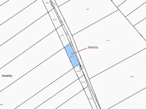 Dražba pozemku, Březník, 488 m2