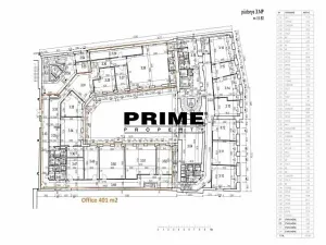 Pronájem kanceláře, Praha - Nové Město, Soukenická, 401 m2
