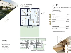 Prodej bytu 3+kk, Praha - Satalice, Za Novákovou zahradou, 59 m2
