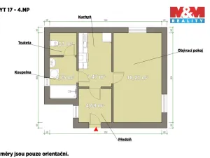 Pronájem bytu 1+1, Plzeň - Jižní Předměstí, Husova, 38 m2