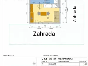 Pronájem bytu 1+kk, Hrochův Týnec, Nádražní, 25 m2