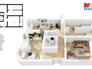 Prodej bytu 4+1, Jablonec nad Nisou - Kokonín, Dalešická, 95 m2