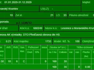 Prodej podílu lesa, Lesonice, 6189 m2