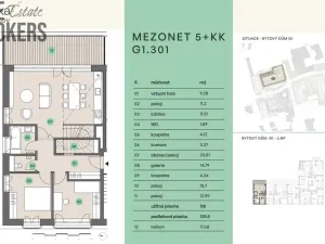 Prodej bytu 4+kk, Praha, 118 m2