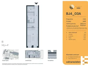 Prodej bytu 1+kk, Praha - Bohnice, Lodžská, 32 m2