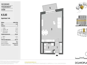 Prodej bytu 1+kk, Brno, Bratislavská, 43 m2