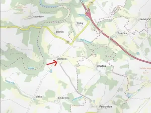 Prodej lesa, Lhotice, 1838 m2