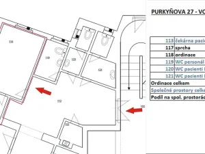 Pronájem ordinace, Plzeň, Purkyňova, 15 m2