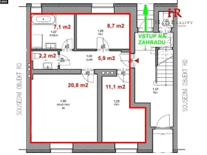 Pronájem bytu 3+kk, Benešov, Ulrichova, 61 m2