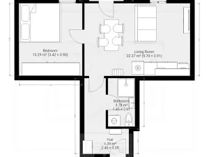 Pronájem bytu 2+kk, Praha - Vinohrady, Varšavská, 48 m2