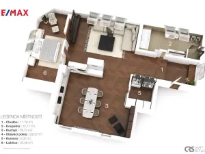 Pronájem bytu 2+kk, Ostrava - Moravská Ostrava, Sládkova, 108 m2