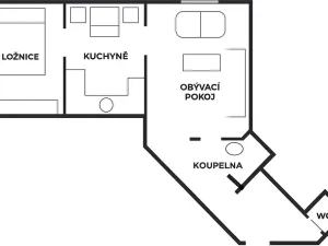 Pronájem bytu 2+1, Praha - Nusle, Oldřichova, 40 m2