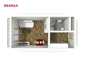 Pronájem bytu 1+kk, Plzeň, Sladová, 26 m2