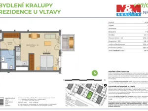 Prodej bytu 1+kk, Kralupy nad Vltavou, Nádražní, 38 m2