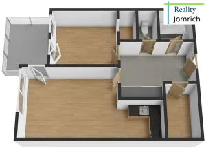 Pronájem bytu 2+kk, Liberec, Jeronýmova, 60 m2