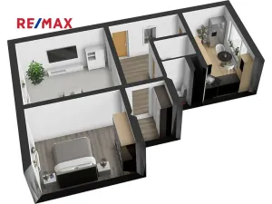 Pronájem bytu 2+1, Česká Lípa, Červeného kříže, 56 m2