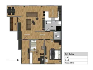Prodej bytu 3+kk, Bělá pod Bezdězem, Jarní, 71 m2