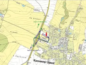 Prodej komerčního pozemku, Kamenný Újezd, Průmyslová, 4034 m2