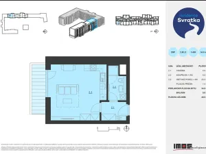 Pronájem bytu 1+kk, Brno, 35 m2