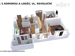 Pronájem bytu 3+1, Šumperk, Revoluční, 75 m2