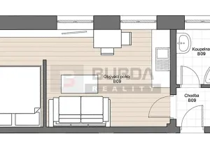 Pronájem bytu 1+kk, Neratovice, 25 m2