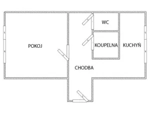 Pronájem bytu 1+1, Opava - Město, Kolářská, 35 m2