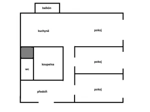 Pronájem bytu 3+1, Ostrava, Sokolovská, 62 m2