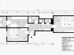 Prodej bytu 2+1, Brno, Zborovská, 65 m2