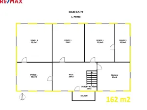 Prodej vícegeneračního domu, Koleč, 404 m2