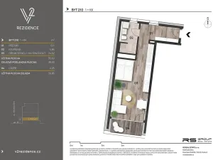 Prodej bytu 1+kk, Praha - Košíře, Hlaváčkova, 40 m2