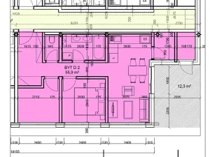 Prodej bytu 3+kk, Ostrava, Rekreační, 51 m2