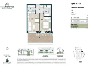 Prodej bytu 2+kk, Praha - Miškovice, Polabská, 44 m2