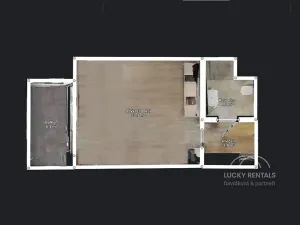 Pronájem bytu 1+kk, Praha - Velká Chuchle, Na hvězdárně, 35 m2