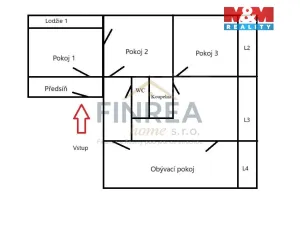 Prodej bytu 4+1, Chomutov, Seifertova, 85 m2