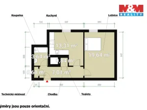 Pronájem bytu 2+kk, Plzeň - Jižní Předměstí, Na Jíkalce, 45 m2