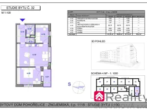 Prodej bytu 3+kk, Pohořelice, Znojemská, 67 m2