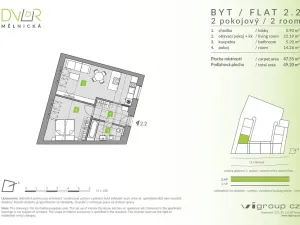 Prodej bytu 2+kk, Brandýs nad Labem-Stará Boleslav - Stará Boleslav, Mělnická, 48 m2