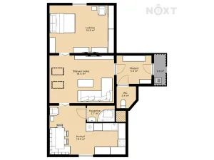 Prodej bytu 2+1, Husinec, Žižkova, 66 m2