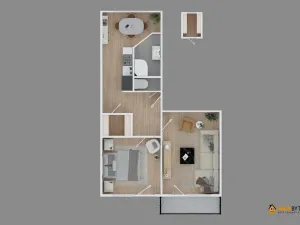 Prodej bytu 2+1, Tišnov, Květnická, 53 m2