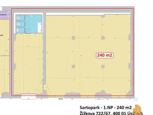 Pronájem obchodního prostoru, Ústí nad Labem, Žižkova, 240 m2
