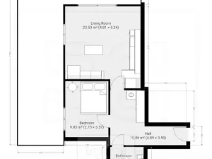 Pronájem bytu 2+kk, Hostivice, Žitná, 54 m2