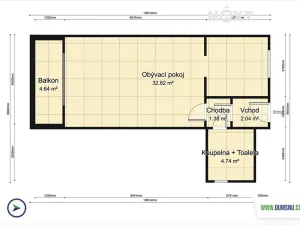 Pronájem bytu 1+1, Šumperk, nám. Jana Zajíce, 45 m2