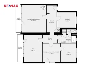 Prodej bytu 4+1, Příbram, Růžová, 143 m2