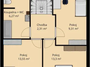 Prodej rodinného domu, Nevřeň, 95 m2