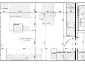 Pronájem bytu 1+kk, Praha - Stodůlky, Holýšovská, 34 m2